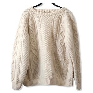 Vintage 100% Wool Hand-knitted in Ireland Sweater